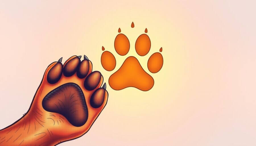 Jak odbić łapę psa do tatuażu