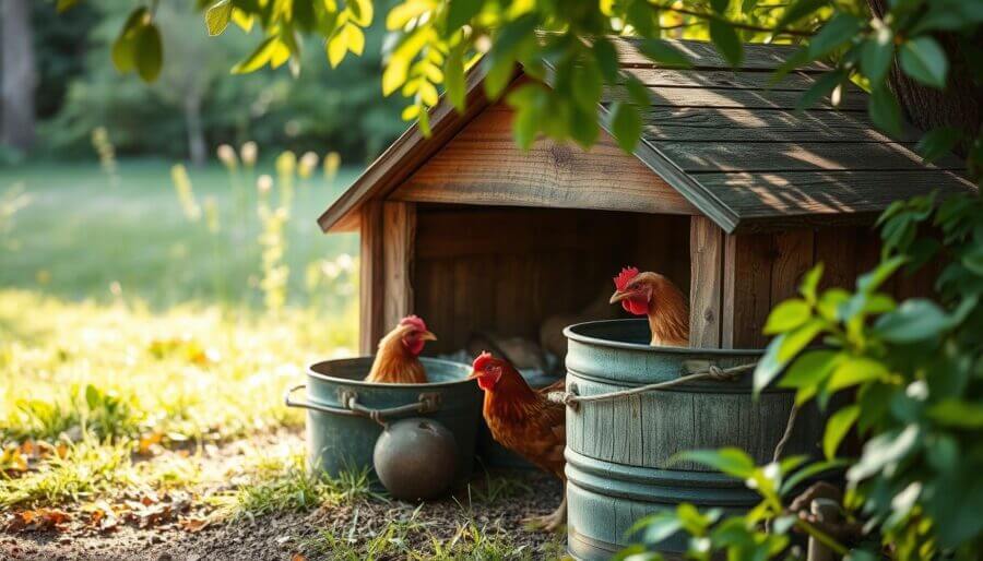 Gniazda dla kur z wiader – inspiracje
